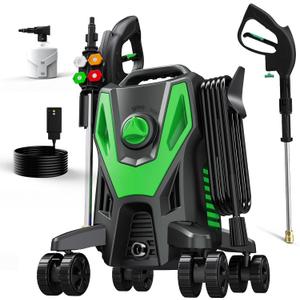 5000PSI PowerWasher with 4 Quick Connect Nozzles, Foam Cannon for Car, Lane, Patio Cleaning