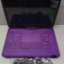Yoton 17.5" Portable DVD Player with 15.6" Large HD Swivel Screen, 6 Hours Working Time with Built-in Battery, Dual Stereo Speakers, Support USB/SD Card/Sync TV and Multiple Disc Formats-Purple