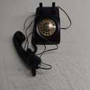 TelPal Antique Phones Corded Landline Telephone Vintage Classic Rotary Dial Home Phone of 1930s Old Fashion Business Phones Home Office Decor Landlines (8008-Black)
