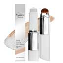 Skintle Makeup,Skintle Foundation 2 In 1 Korean Color-Changing Foundation Stick With Brush.Medium To Full Coverage Makeup,Dual-Ended with Detachabl - Natural (1pcs)