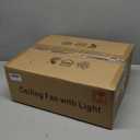 White Flower Modern CeilingFans with Lights, Low Profile Ceiling Fan with Remote for Bedroom, Flush Mount Ceiling Fan with LED Dimmable Light,3-Colors, 6-Speeds, Timing CeilingFan Light