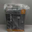 XMCOSY+ Solar Pathway Lights Outdoor, Glass & Stainless Steel Garden Lights with 2 Lighting Modes (10/25 LM), IP65 Waterproof, Warm White for Yard, Walkway, Driveway, Patio & Path (6 Pack) (Reddish-Brown)