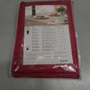 Mebakuk Rectangle Table Cloth Linen Farmhouse Tablecloth Waterproof Anti-Shrink Soft and Wrinkle Resistant Decorative Fabric Table Cover for Kitchen (Dark Red, 60" x 84" (6-8 Seats))