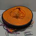 8 PCS Hanging Witch Hats with Remote Battery Operated String Light, Outdoor Waterproof Halloween Decoration Lights, Lighted Spider Hat for Front Porch, Yard, Patio, Garden, Tree, Party Decor