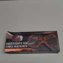 J Bryant Fitness Wrist Cuffs for Cable Machines  Heavy Duty Adjustable Wrist Straps with 7mm Neoprene Padding for Strength Training, Pull Exercises, and Forearm Support (Medium, Black)