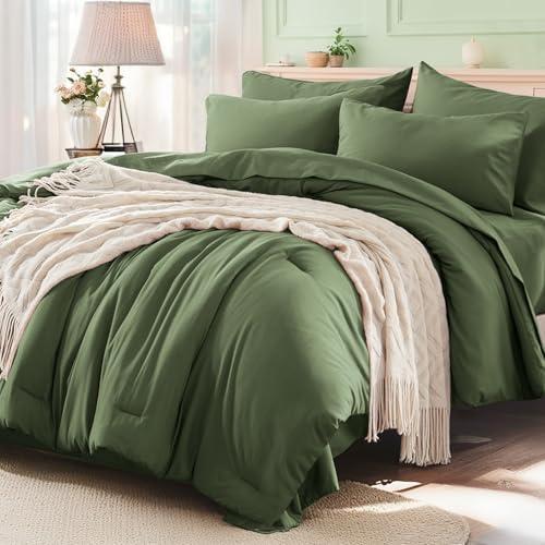 Full Size Comforter, Olive Green 