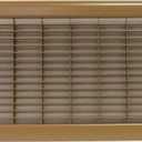 Heavy Gauge Floor Return Air Grille, 10 x 26 Inch, Brown, 1-Pack