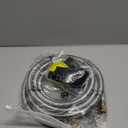 Upgraded 12Feet High Pressure Braided Propane Hose Extension with Conversion Coupling 3/8" Flare to 1/2" Female NPT, 1/4" Male NPT, 3/8" Male Flare for BBQ Grill, Fire Pit, Heater