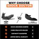 Shock Doctor Mouth Guard, Custom Fit Football Mouth Guard, Moldable Mouth Guard Boxing, Lacrosse, Hockey, MMA, Football & More, Mouthpiece, Mouthguard Sports, Adult & Youth