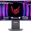 LG 34GS95QE 34-inch Ultragear OLED Curved Gaming Monitor WQHD 1440p 800R 240Hz 0.03ms AMD FreeSync Premium Pro NVIDIA G-Sync HDMI 2.1 DisplayPort Tilt/ Height/ Swivel Stand Black