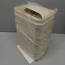 ELPHECO 3.5 Gallon Waterproof Motion Sensor Bedroom Trash Can with Lid Bathroom Accessories, Bathroom Decor Automatic Garbage Bin for Living Room Office, Beige