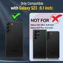 Case for Samsung S23 Phone Case Samsung Galaxy S23 Case with Camera Lens Cover, with Ring Holder Kickstand, fit Magnetic Car Mount, for Samsung Galaxy S23 (Red)