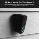 Doorbell Camera v2 + Wedge Kit, 2K Smart Video Doorbell with Motion Activated Voice Prompt, Night Vision, 2-Way Audio, Motion Detection, 24/7 Recording, IP65, Compatible with Alexa & Google, Wired