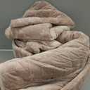 Quilt Set Oversized King Size 120x128 Luxurious Velvet Bedding Sets with 2 Pillow Shams 20x36 3 Pieces Ultra Soft Quilted Bedspread Coverlet Comforter for All Season, 
Beige