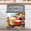 AOHMPT Dishwasher Magnet Sticker Cover Panel Decal Refrigerator Magnetic Sticker Decorative for Kitchen Decoration,Fridge Door Cover,Home Appliances Decor Stickers 23.03"x25.59"