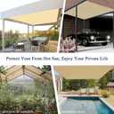90% Outdoor Sun Shade Cloth, 6 x 12, Pergola, Deck, and Backyard Patio Sunshade with UV Protection, Heat Resistant HDPE Material, Reinforced Grommets (6x12 FT,Wheat)