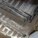 Yieach 8 Pack Adjustable In Drawer Spice Organizer - Expandable From 11'' to 22'' - Acrylic Drawer Seasoning Organizer,Clear Spice Organization Tray for Cabinet Drawers Condiment,Nail Polish and Jar