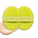 THE TOOL LAB Happyrim Aqua Puff, Liquid Cushion Foundation Puff, Rubycell Foundation Sponge for Moisturizing Coverage, Korean Makeup (2.9 inch, Oval)