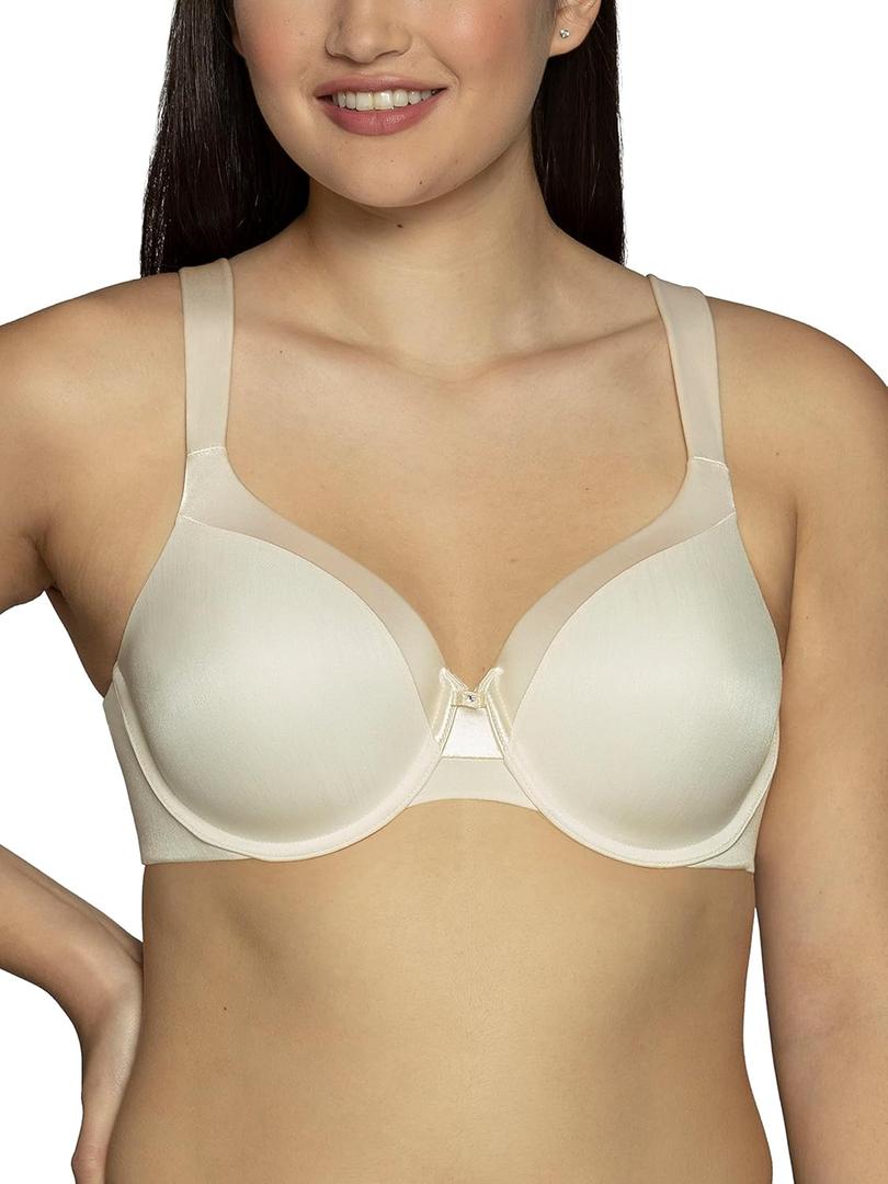 Vanity Fair Women's Illumination Full Figure Zoned-in Support Bra, Lightly Lined Cups Up to DD (38C, Underwire - Sweet Cream)