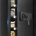 5.1 Cuft Large Safes for Home, Security Digital Fire Safe Box with Programmable Keypad, Spare Keys and Removable Shelf, Anti-Theft Water and Fireproof Document Safe Home for Money Medicine Valuables