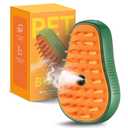 2 x 3-in-1 Steam Brush for Cat and Dog Deshedding - Portable Pet Hair Removal Tool for Indoor Shedding, Grooming Supplies