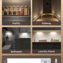 EZVALO 8" Under Cabinet Lighting, 2400mAh Rechargeable Motion Sensor Light Indoor, Mini & Slim Design, 3 Color Temps, Dimmable Magnetic Wireless Closet Lights for Kitchen, Pantry, Stairs (2 Pack)
