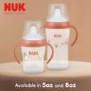 NUK Perfect Match Learner Cup, 5 oz, 2 pack Soft Spout, Easy-Grip Handles, BPA Free, Spill Proof Transition Sippy Cup