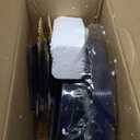 Liacere 150PCS Blue Plastic Plates - Gold Plastic Silverware with Blue Handle - Navy Disposable Plates Include 30 Guests Plates,Forks,Spoons,Knives for Hanukkah & New Year & Washington's Birthday