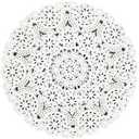 Juvale 60 Pack 10 Inch White Paper Doilies for Dining Table, Round Decorative Medallion Lace Placemats for Wedding
