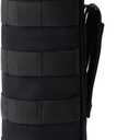 MOLLE Water Bottle Holder Tactical Nylon Bottle Pouches Hydration Carrier for Belt/Backpack/Vest/Bike Sports Outdoor Hiking Camping Hunting Fishing (Inside Diameter: 3 1/4", Black)
