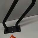 Hand Rails for Outdoor 1-2 Steps, Indoor Stairs, Bathroom, Wall Mount Non-Slip U-Shape Stair Hand Railing Black 1 Pack