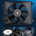 PHILTOP 621490 Radiator Cooling Fan Assembly for 2012-2015 Civic 1.8L
