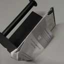 SetSail Toilet Paper Holder with Shelf Adhesive or Screw Bathroom Toilet Paper Roll Holders Wall Mount Matte Black Tissue Holder for Bathroom Hardware Accessories (1 Pack)