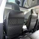 2 Pack Kick Mats Back Seat Protector，Seat Back Protector for Kids Feet Car Seat with Car Back Seat Organizer, Seat Back Protector Cover for Back of Front Seats  Protect against dirt and scuffs