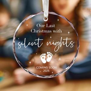 Pregnancy Announcement Gifts, Wedding Ornaments, Expecting Baby Ornament 2026, Baby Coming Soon Ornament 2026 for Christmas, for Family, Husband, Grandparents, Family, Aunt