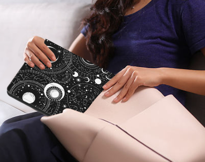 for Kindle Paperwhite 11th Generation Case 6.8 Inch 2021 / Paperwhite Signature Edition Cute Women Girls Teens Kids Unique Quotes Folio Fabric Paper White Cover with Auto Sleep/Wake E-Reader