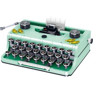 ELAICREE Ideas Retro Typewriter Building Set for Adults, 820PCS Classic Retro Series Typewriters Toys Model Best Nostalgic Gift