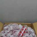 Whaline 20Pcs Strawberry Plastic Cups with Lids and Straws Clear Reusable Party Drinking Cups for Summer Wedding Baby Shower Birthday Party Supplies
