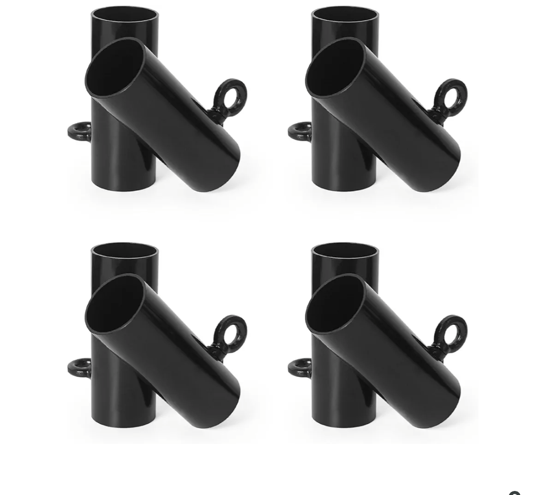 Aoneky 1 3/8'' Corner Slider Canopy Fitting Couplers Kit - Frame Carport Supportors - Side Corner Fitting (4pcs Set)