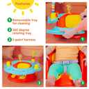 Bright Starts 3-in-1 SuperSeat Playful Paradise, Baby Activity Seat with Toys, Snacking Tray, Booster Seat, BPA Free Tray, Unisex, 6 Months +
