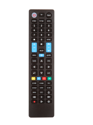 GE 4 Device Universal TV Remote Control, Samsung Direct Replacement, Black, 44235, Pack Of 2