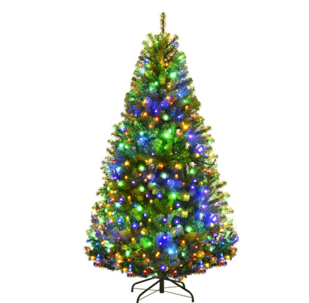 Goplus 5FT Pre-Lit Artificial Christmas Tree