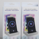 2 x Wavy LED Light & Mirror Phone Holder