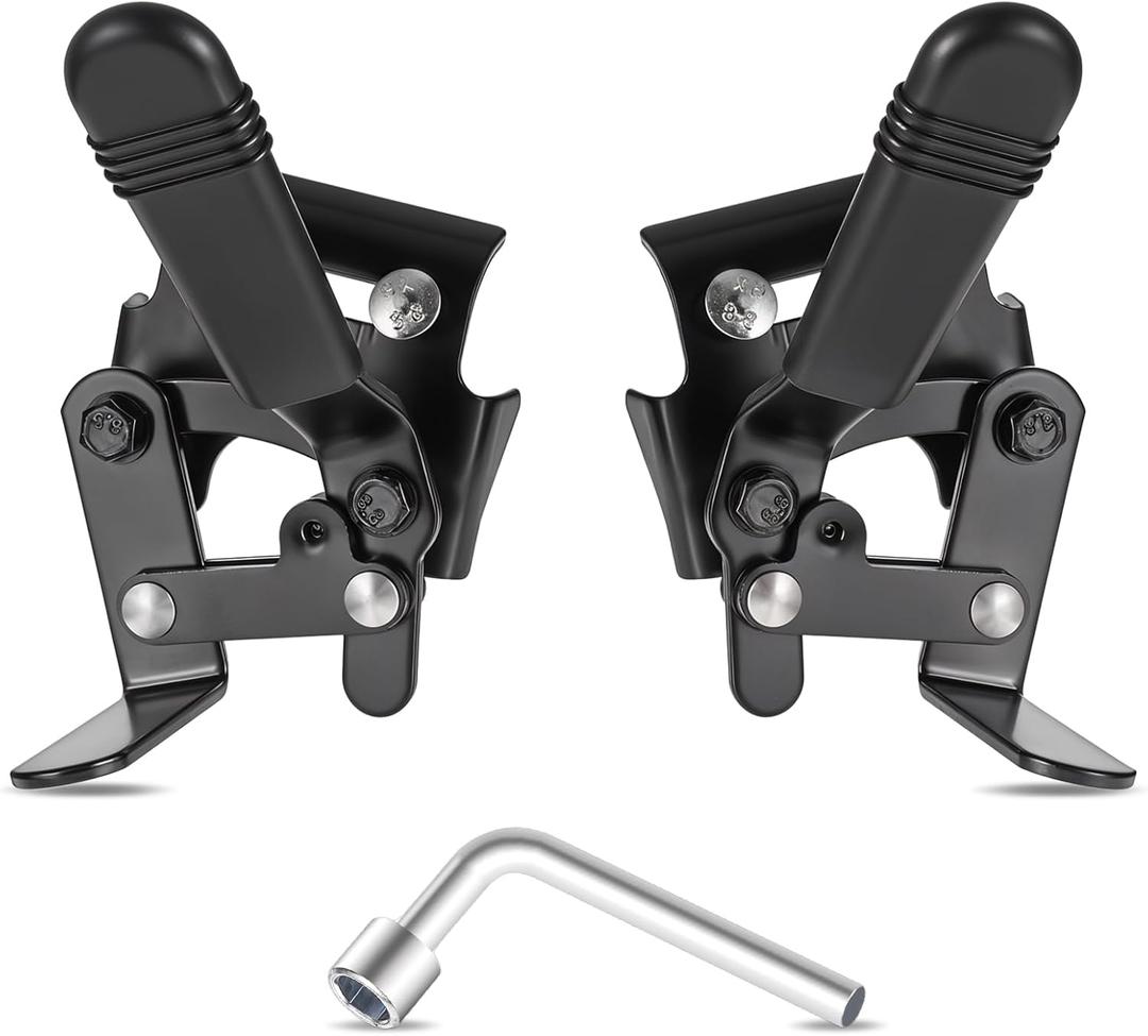 Heavy Duty Wheelchair Brakes, Wheel Locks, Universal Brake Replacement Parts for 7/8" Tubing, Side Mount Bolt on Style (1 Pair)