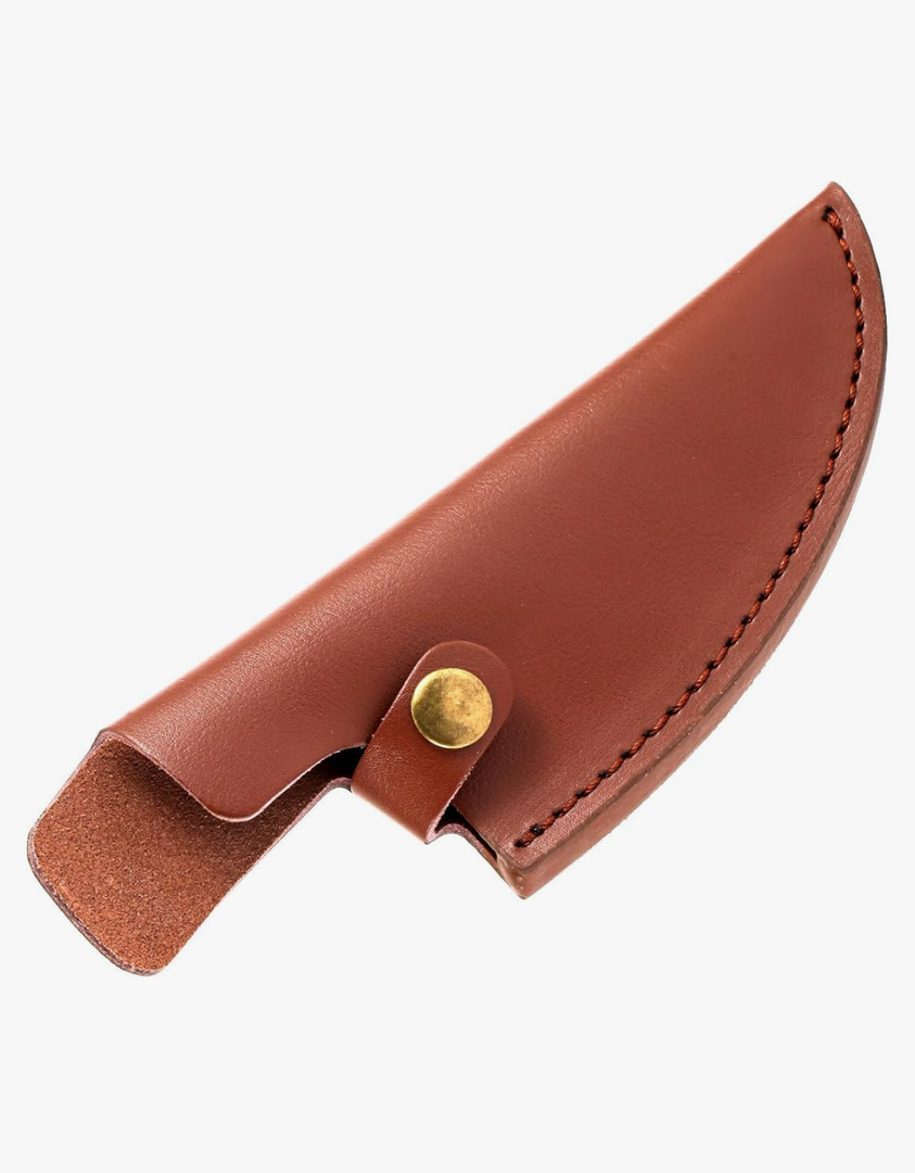 Leather Sheath, Leather Knife Edge Guards for 6 Inch Boning Knife Holder Cleaver Blade Holster with Loop Belt Shop Knives Covers Knife Sleeves Kitchen Supply for Camping Outdoor Activity