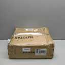 TUTOTAK Narrow Bookshelf, 8-Tier Bookcase, Spine Book Shelf for Small Space, Corner Standing Shelf for Living Room, Office, Study, Entryway, Black BS06BK008