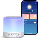 Easysleep Optical Lamps Sound Machine Baby White Noise Machine for Sleeping with 30 Soothing Sounds 12 Night Light,Timers, App Remote Control,Night Light Sleep Machine for Nursery Kid