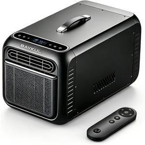 5000 BTU Portable Air Conditioner. Suitable for tents, RVs, trucks, fishing spots, small rooms and pet areas. Compact indoor outdoor cooling unit, great for road trips, Camping and Parking cooling Use