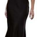 Satin Spaghetti Strap Backless Ruched Twist Cocktail Dresses for Women Silk Open Back Cut Out Midi Dress Wedding Guest, Large