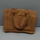 Tote Bag for Women With Compartments,Large Canvas Tote Women's Purse Crossbody Bags Work Laptop Book Bag Satchels Handbags